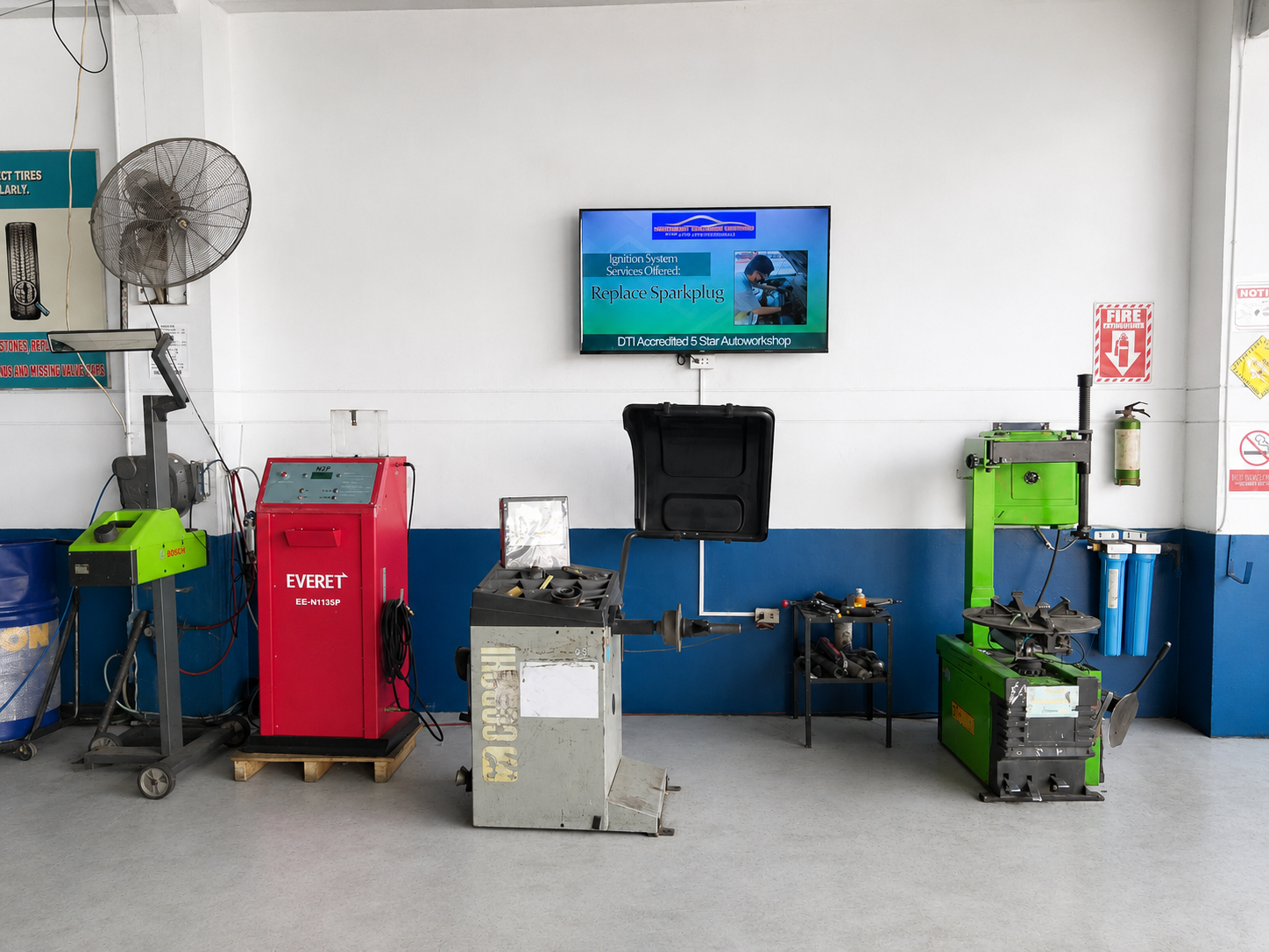 Automotive workshop service equipment